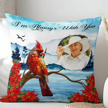 Custom Photo I'm Always With You - Memorial Pillow - Memorial Gifts For Loss Personalized Custom Pillow Gifts