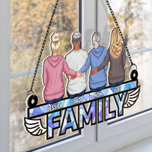 Family I'm Always With You - Personalized Acrylic Window Suncatcher Ornament - Gift For Family