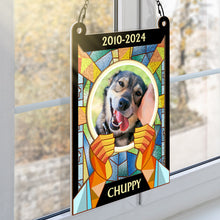 Pet Memorial - Memorial Window Suncatcher Ornament - Gift For Pet Loss