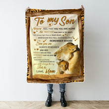 To Son Love Mom - Personality Customized Blanket - Gift For Mom Grandma Mother's Day Gift