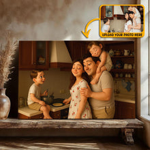 Cartoonize Family Photo Pixar Style - Turn Your Photo to Cartoon Canvas - Gift For Family Members, Siblings