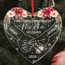 First Christmas - Customized Personalized Acrylic Ornament - Christmas Gift For Couple Husband Wife