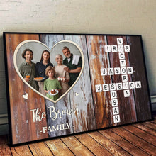 Custom Photo Forever A Family - Personalized Customized Family Canvas - Christmas Gifts For Family Members
