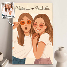 Faceless Art Style Vertical - Turn Your Photo Into Faceless Art Style - Gift For Family Members, Couple, Best Friends