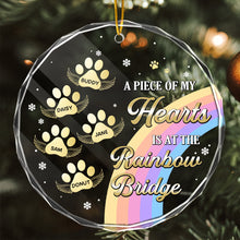 Cutie Pet Paws Custom Ornament - Personalized Glass Ornament - Memorial Gift For Pet Lovers