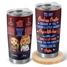 Thank You For Being My Unbiological Sister - Personalized Custom Tumbler - Gift For Bestie, Sister