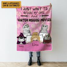 Personalized Custom Flannel Blanket Pet Fleece Blanket Gifts For Cat Lovers