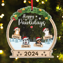 Happy Holidays - Dog & Cat Personalized Customized Ornament - Christmas Gift For Pet Owners, Pet Lovers