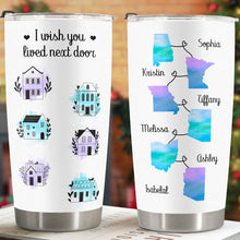 Always Under Same Sky - Customized Personalized 20oz Tumbler - Christmas Gift For Family Couple Bestie