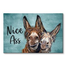 Funny Donkey Hello Sweet Cheeks Donkeys Funny Bathroom - Personalized Custom Poster Gifts