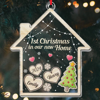 1st Christmas In Our New Home - Personality Customized Ornament - Gifts For Husband Wife, Anniversary