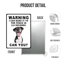Custom Dog Photo - Warning Personality Customized Metal Sign - Gift For Dog Lover