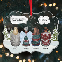 We Miss You More Than Anything - Personalized Acrylic Ornament - Christmas Gift For Family