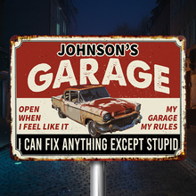 I Can Fix Anything - Garage Sign - Personalized Custom Classic Metal Signs