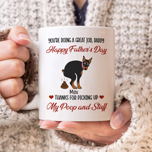 Thanks For Picking Up My Poop & Stuff - Personalized Custom Ceramic Mug Gift For Dog Lovers