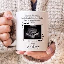 Custom Photo I Know I'm Not Here Yet - Personalized Custom Ceramic Mug Gift For Dad, New Parents