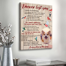 I Never Left You - In Loving Memory Canvas, Pet Memorial Gifts Personalized Custom Framed Canvas Wall Art