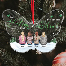 Your Wings Were Ready But Our Hearts Were Not - Personalized Acrylic Ornament - Memorial Gift For Family Members