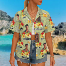 Custom Photo Drinkin' & Cheerin' - Personalized Customized Hawaiian Shirt - Gift For Family Members, Best Friends