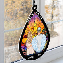 I Know You Miss Me - Customized Personalized Window Suncatcher Ornament - Loss Gift For Memorial Gift