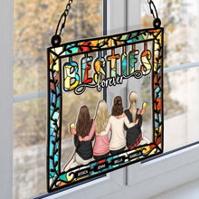 Besties Being Together - Personalized Acrylic Window Suncatcher Ornament - Gift For Friends