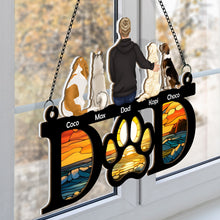 Sympathy Dog Dad Suncatcher  - Personalized Acrylic Window Suncatcher Ornament - Gift For Dog dad , Dog Lovers