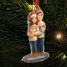 Custom Photo Our Christmas - Personalized Acrylic Ornament - Christmas Gift For Family Member, Couples, Anniversary