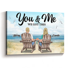 Couple Beach Landscape Retro Vintage - Home Decoration Gift For Couple, Husband, Wife, Dad, Mom