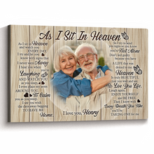 Never Left You Canvas - Customize Canvas For Wife - Gift For Sympathy Father - Rest In Peace - Loss of Mother - Memorial In Heaven Canvas