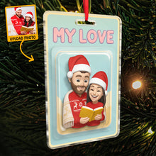 Custom Photo My Love - Personalized Acrylic Ornament - Christmas Gift For Family Member, Couples, Anniversary