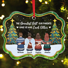 Family Never Apart Christmas Ornament - Personalized Acrylic Ornament - Christmas Gift For Family Member, Friends