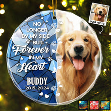 Custom Photo Memorial Pet Loss - Customized Glass Ornament - Memorial Gift For Pet Loss