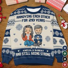 You & Me - Customized Personalized Ugly Sweater - Christmas Gift For Couple Husband Wife