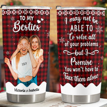 Custom Photo - To My Besties - Customized Personalized 20oz Tumbler - Christmas Gift For Bestie Best Friends