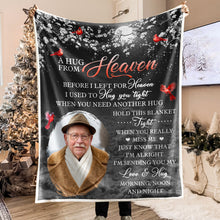 Custom Photo When You Really Miss Me - Personalized Photo Blanket - Christmas Gift, Sympathy Gift For Family Members