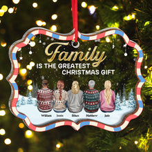 The Greatest Christmas Gift - Personalized Customized 2-Layered Mix Ornament - Gift For Family, Siblings, Sisters