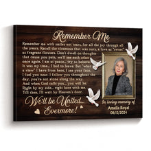 A Letter Sent From Heaven - Personalized Customized Canvas - Memorial Gift For Family Members