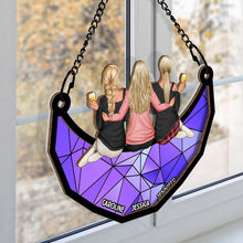 Sister Ornament - Personalized Acrylic Window Suncatcher Ornament - Gift For Sisters Besties