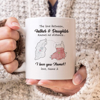 The Love Between Father & Daughter  - Customized Personality Mug - Gift For Dad Father's Day