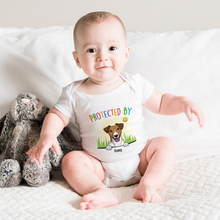 Protected By Dogs - Personalized Custom Baby Onesie - Gift For Baby