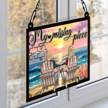 You Are My Missing Piece - Personalized Acrylic Window Suncatcher Ornament - Gift For Couple Husband Wife