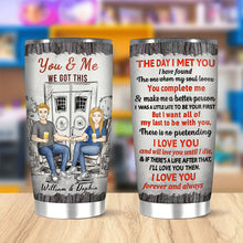 The Day I Meet You - Personality Customized Tumbler - Gift For Couple - Valentine's Day Gift For Husband Wife