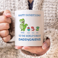 The World's Best Daddysaurus - Personalized Custom Ceramic Mug Gift For Dad