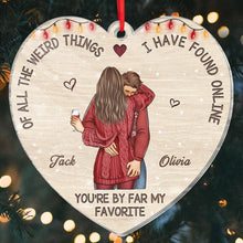 You're By Far My Favorite - Customized Personalized Acrylic Ornament - Christmas Gift For Couple Husband Wife