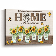 Our Home Sweet Garden - Personalized Customized Canvas - Gift For Family Members, Couples, Lovers