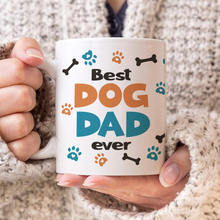 Dog Human Fist Bump - Personalized Custom Ceramic Mug Gift For Dog Dad, Dog Lovers