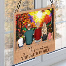 This is Us - Personalized Acrylic Window Suncatcher Ornament - Christmas Gift For Family Members