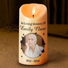 Custom Photo Memory Of You - Customized Personalized Candle LED Light - Memorial Gift For Loss Family