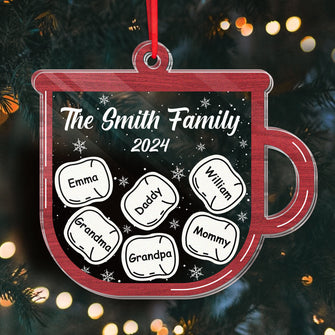 Family Love Is Lit Up Brightly - Personality Customized Ornament - Gifts For Family