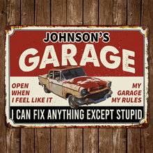 I Can Fix Anything - Garage Sign - Personalized Custom Classic Metal Signs